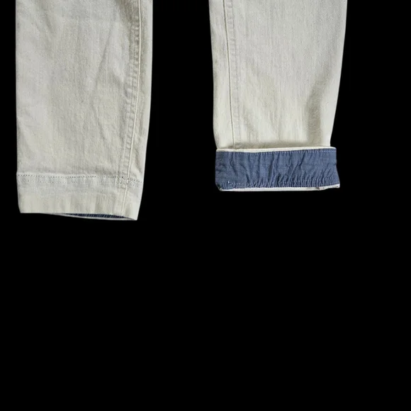 NWT Tommy Hilfiger Cream Casual Peekaboo Ankle Cuff Pants with Drawstring Sz 6 - Picture 3 of 12